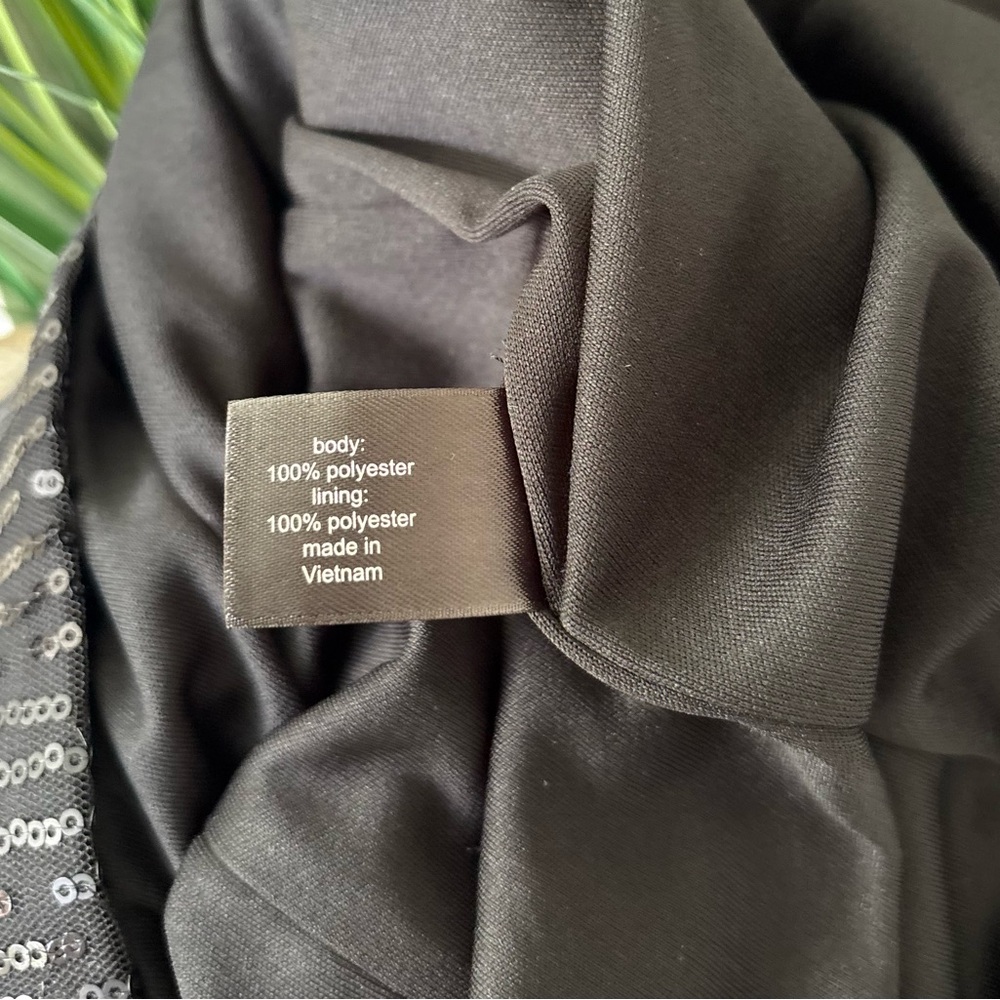 Lane Bryant Black Sequin One-Shoulder Dress - Picture 10 of 10